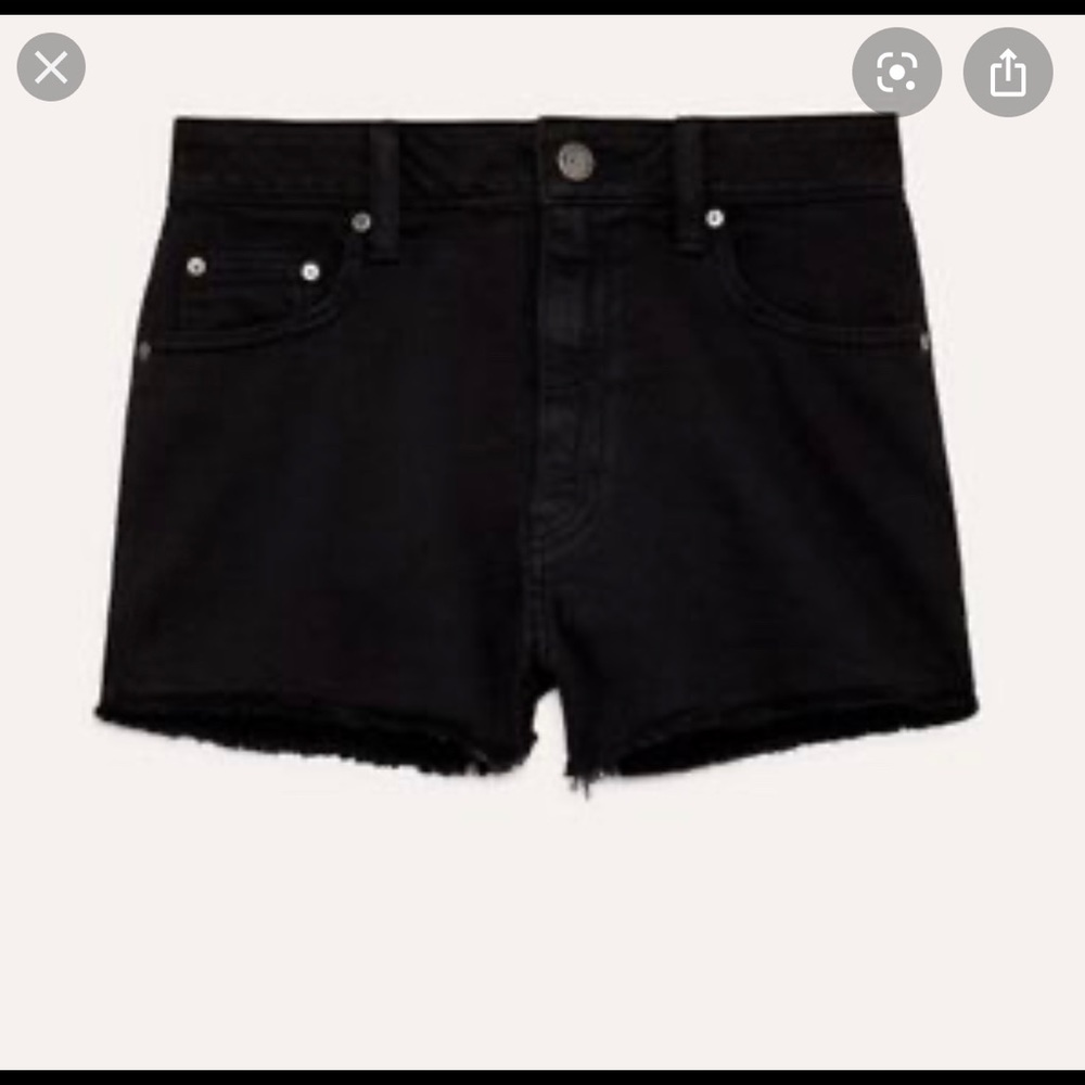 COPY - Aritzia Talula Black Denim Shorts